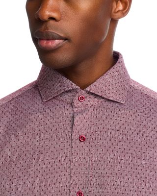 Hank Spread Collar Slim Fit Button Down Shirt