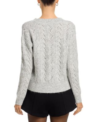 Brka Pointelle V Neck Sweater - Exclusive