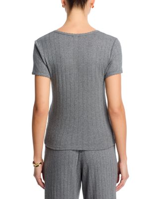 Pointelle Tee &amp; Pointelle Boxer Pants