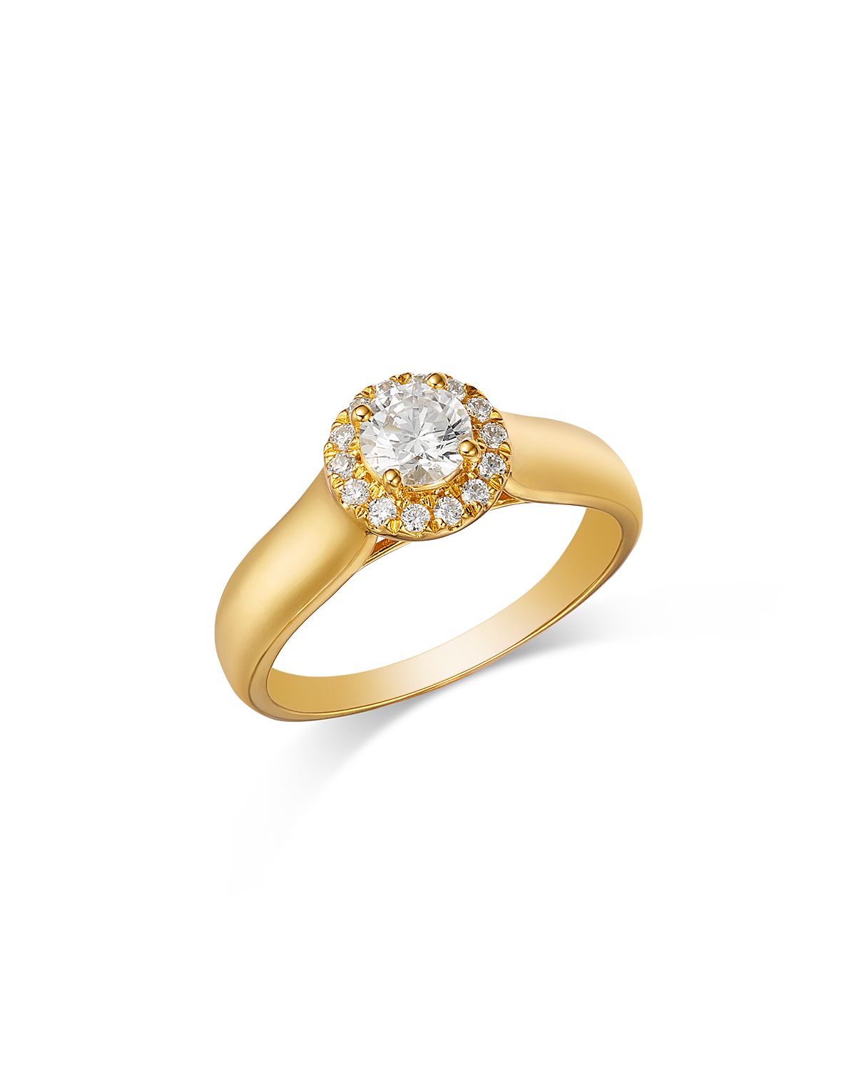 Bloomingdale's Fine Collection Diamond Halo Engagement Ring
