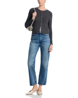 Maureen Luxe Rib Fitted Cardigan