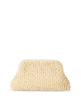 Perola Beaded Raffia Clutch