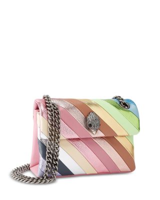 Kensington Mini Leather Stripe Convertible Crossbody