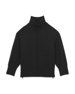 Wool Zip Hem Sweater