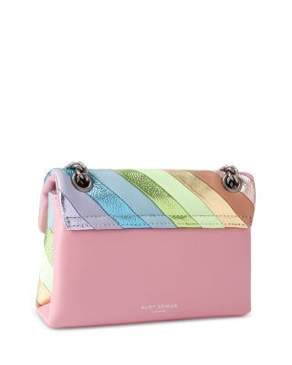 Kensington Mini Leather Stripe Convertible Crossbody