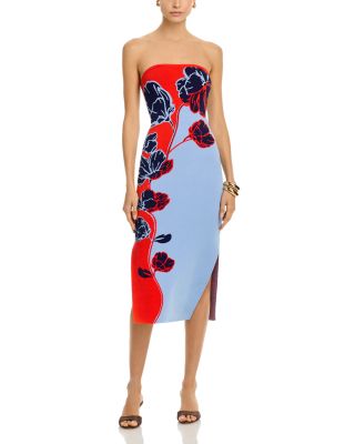 Simone Strapless Midi Dress