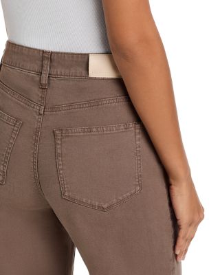 Anessa High Rise Wide Leg Jeans in Vintage Mushroom Taupe