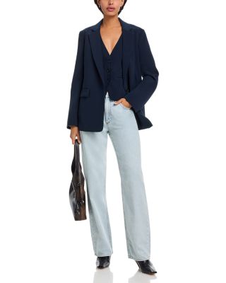 Jennifer Combo Crepe Blazer & Vest Set