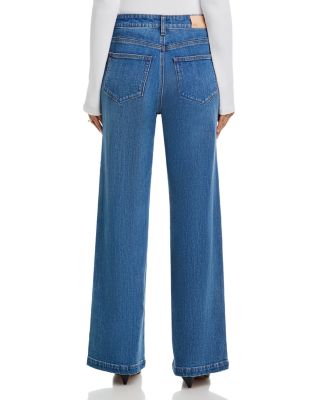 Anessa High Rise Wide Leg Jeans in Written