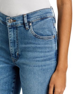 The Mellow Mid Rise Straight Ankle Jeans in Clue Raw After