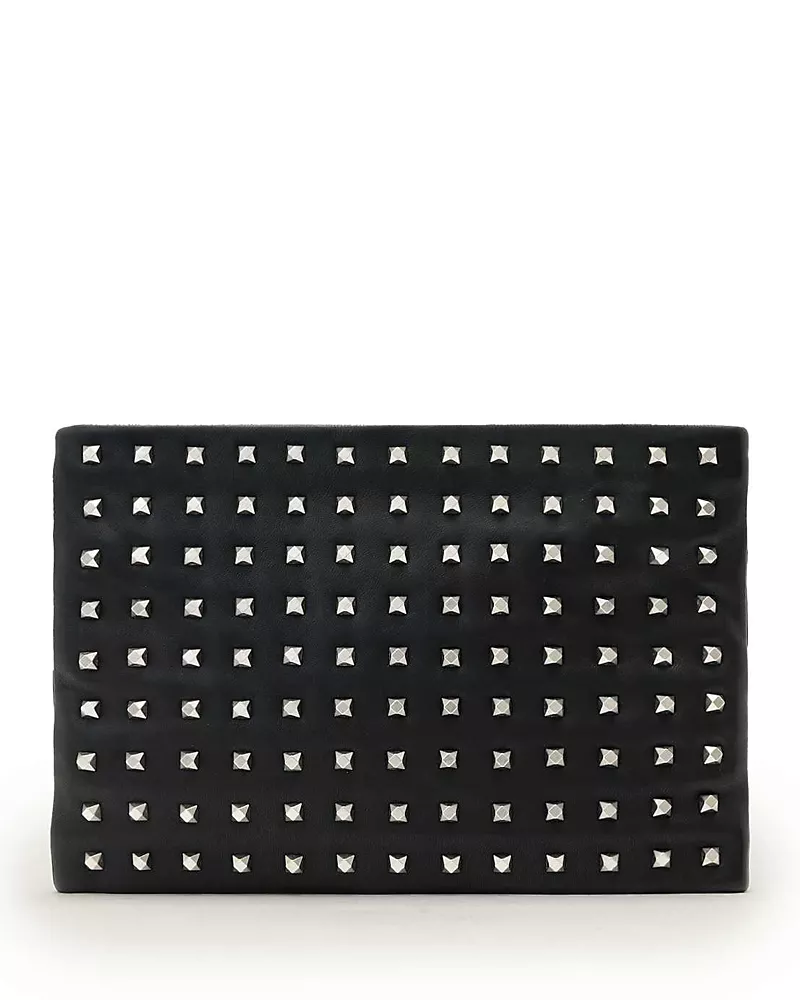 Allsaints Bettina Embellished Leather Clutch