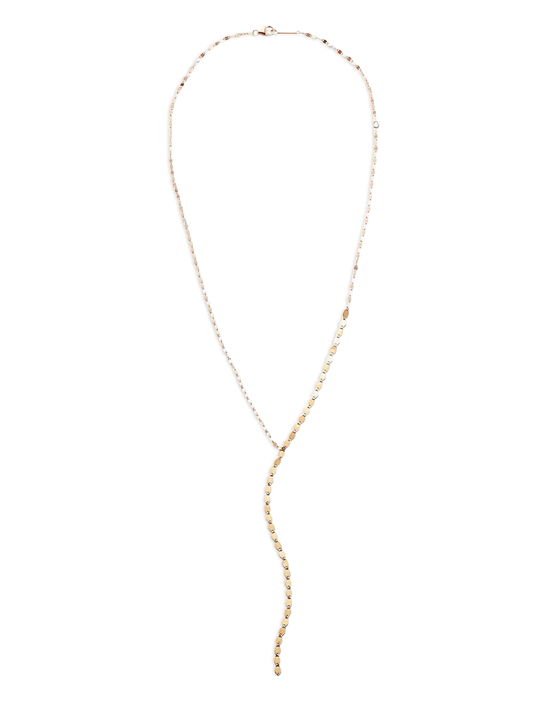 Lana Jewelry 14K Yellow Gold Graduated Link Lariat Necklace, 18