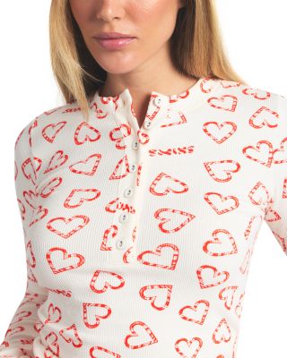 Cotton Rib Henley & Leggings Set