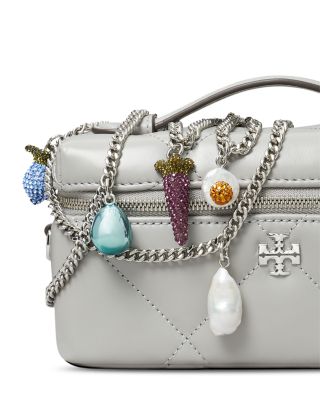 Kira Diamond Quilted Charm East-West Vanity Case