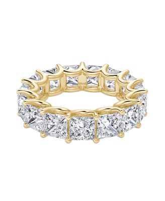 Eternity Band in 18K Gold, 7.5ctw Princess Lab Grown Diamonds