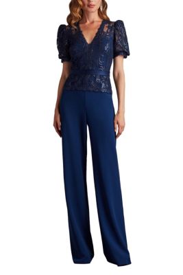 Ziya Embellished Puff Sleeve Jumpsuit