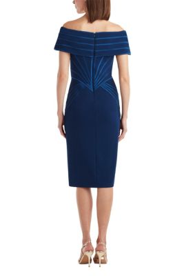 Meridian Sundial Off-Shoulder Dress