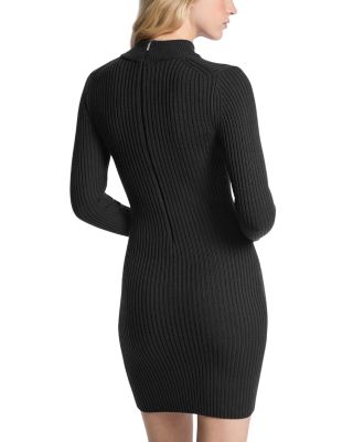 Merino Mock Neck Mini Dress