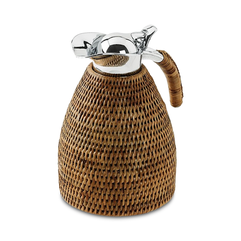 Sambonet Radici Home Collection Rattan Carafe In Brown