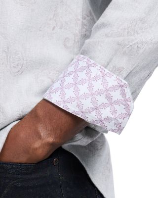 Knox Printed Long Sleeve Button Front Shirt