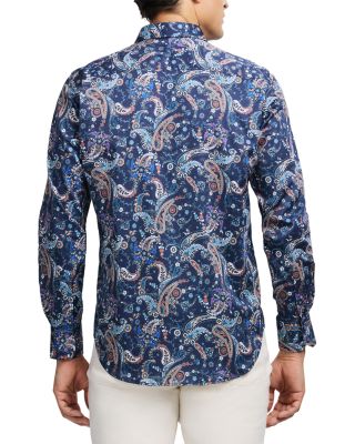 Chandler Printed Long Sleeve Button Front Shirt