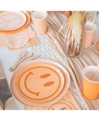 Solid Shade Colors, Paper Party Dinner Plates, Set of 8