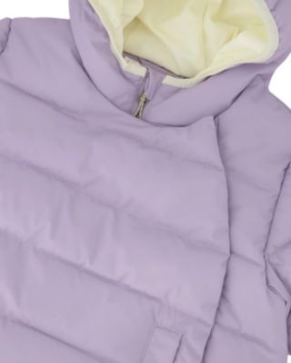 Girls' Compressible Winter Puffy Coat Designed for Car Seat - Little Kid