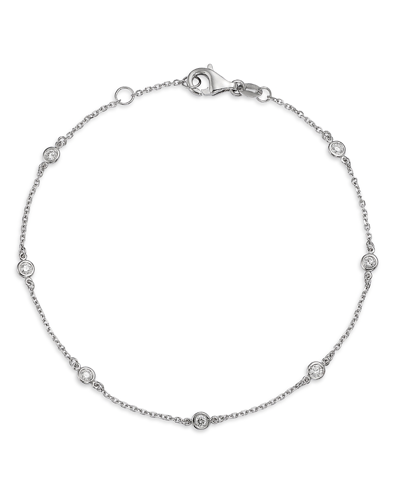 Bloomingdale's Fine Collection Diamond Bezel Station Bracelet in 14K Yellow Gold, 0.25 tcw