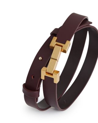 Women's Hayley Hardware Piece Leather Belt 