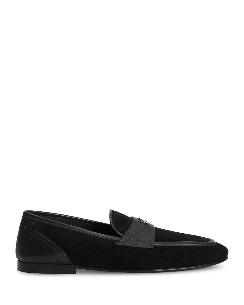 Dolce & Gabbana Men's Slipper Loafers In Black