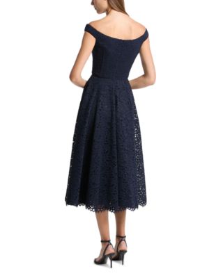 Lace Portrait Midi Dress