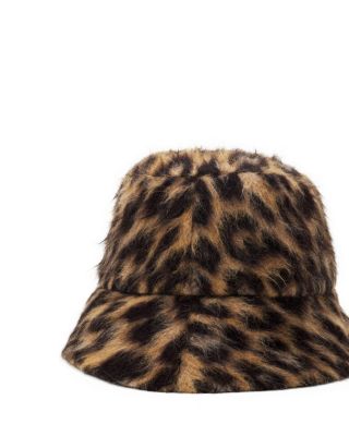 Leopard Print Reversible Bucket Hat