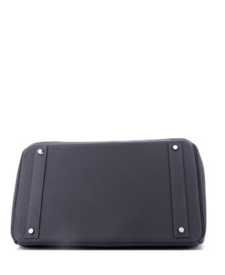 HAC 40 Handbag Grey Togo with Palladium Hardware