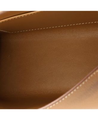 Kelly 20 Handbag Brown Epsom with Palladium Hardware