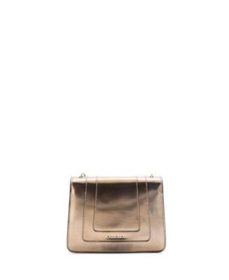  Small Serpenti Forever Square Shoulder Bag Metallic Leather