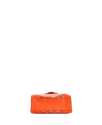  Mini Saigon Top Handle Bag Coated Canvas with Leather