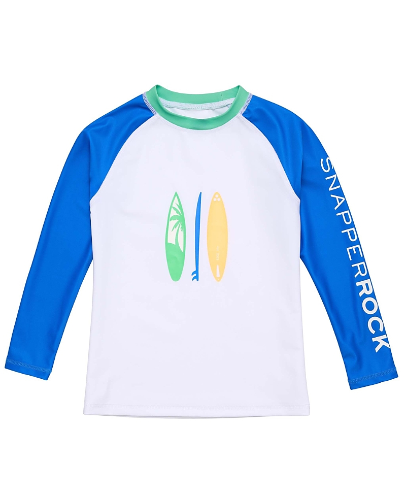 Snapper Rock Boys' Breakwater Beach Long Sleeve Rash Top - Little Kid, Big Kid