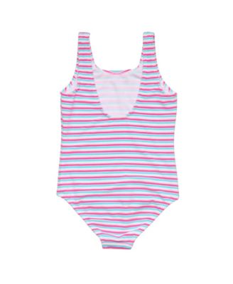 Girls' Sorbet Stripe Teen Scoop Swimsuit - Big Kid
