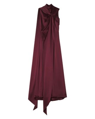  Long Jumpsuit in Satin