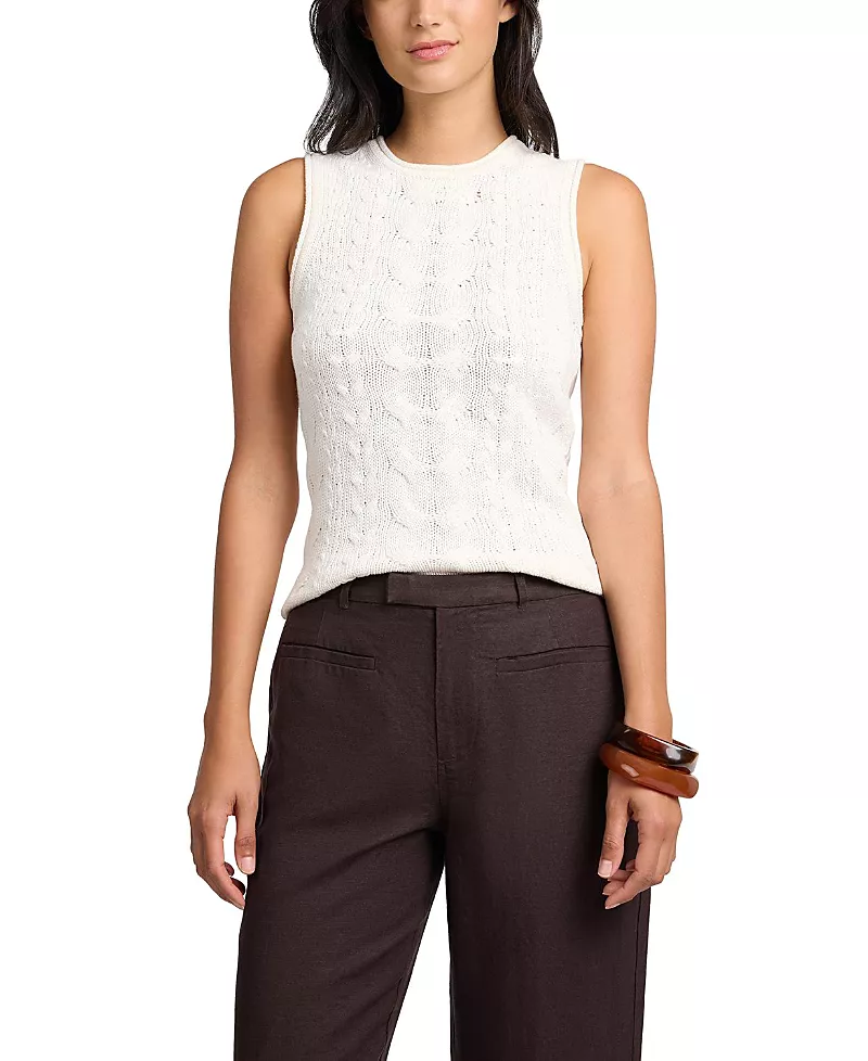 Onia Linen Cable Knit Tank