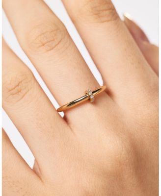 Solid Gold Lab Grown Diamond Link Ring