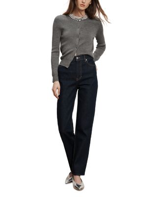 Leah Mid Rise Straight Jeans in Indigo Rinse
