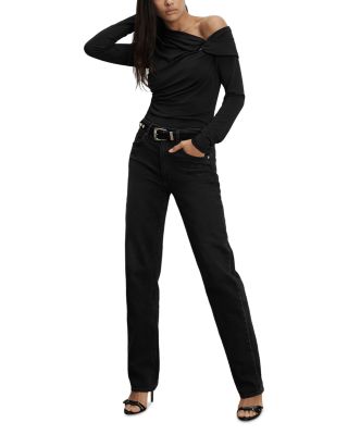 Harley High Rise Arc Jeans in Washed Onyx