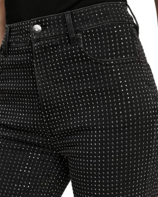 Crosbie High Rise Wide Leg Jeans in Washed Onyx