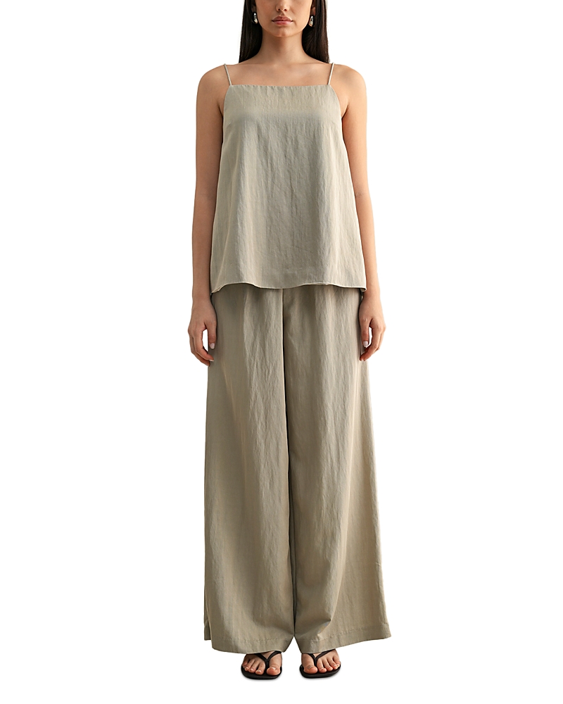 Mable Side Slit Tunic Top & Wide Leg Pants