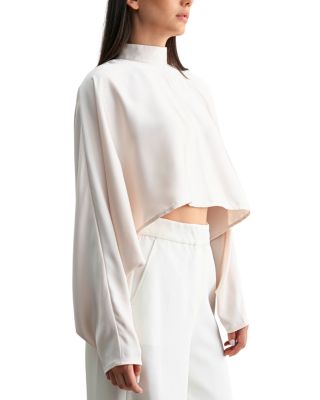 Mock Neck Caftan Top