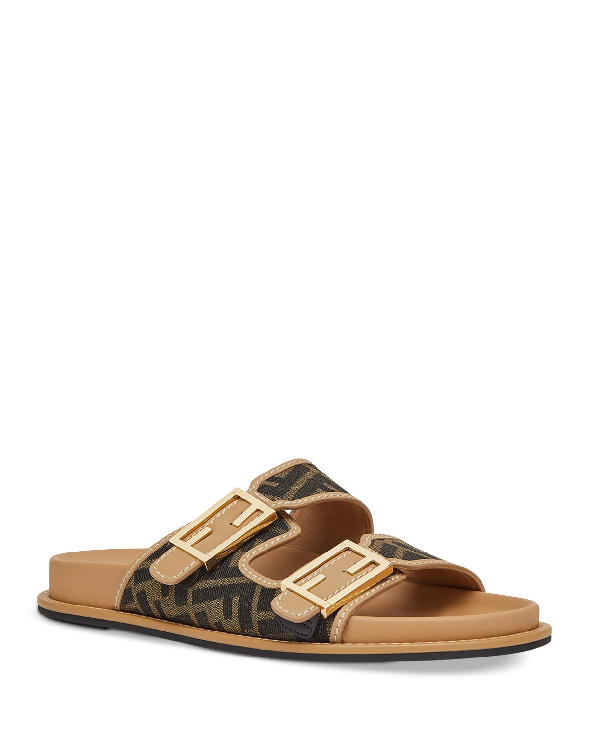 Fendi Women's Fendi Feel Ff Fabric Sides in Black/Brown
