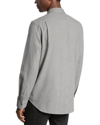 Button Front Flannel Shirt