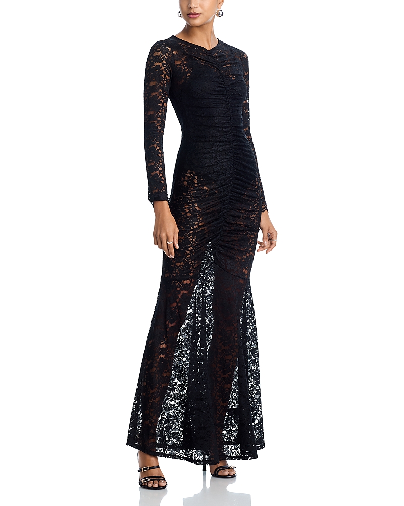 Afrm Jenima Lace Dress In Black