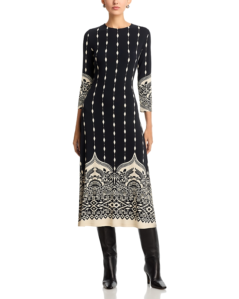 Johnny Was Bellamy Midi Dress In Black